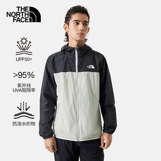 北面（The North Face）防风夹克运动户外男薄风衣薄夹克舒适耐穿24春季8AUS AZ5/灰黑色 XXL/185