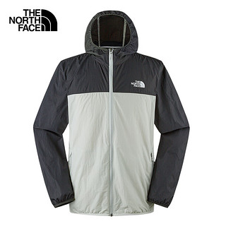 北面（The North Face）防风夹克运动户外男薄风衣薄夹克舒适耐穿24春季8AUS AZ5/灰黑色 L/175