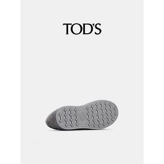 TOD'S【】2024春夏男士绒面皮革运动鞋平底鞋休闲男鞋 灰色 43.5