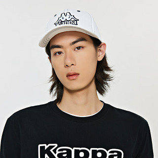 卡帕（Kappa）复古运动短袖2024男字母印花T恤休闲半袖K0E12TD01 黑色-990 XXL