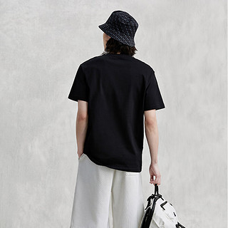 卡帕（Kappa）复古短袖2024男夏运动休闲T恤简约半袖K0E32TD01D 黑色-990 XL