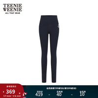Teenie Weenie【莱卡】小熊女装2024年夏季鲨鱼裤瑜伽裤运动裤 黑色 165/M