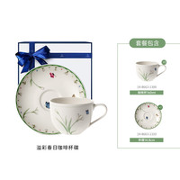 德国唯宝(Villeroy&Boch)创意咖啡杯碟礼盒套装 欧式茶具 家用下午茶 溢彩春日咖啡杯碟 160ml