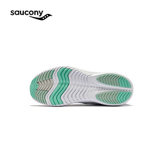 Saucony索康尼童鞋女舒适缓震青少年运动鞋子慢跑网面透气魔术贴儿童鞋 SK167463【魔术贴】 350mm