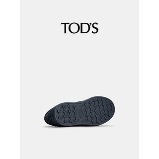 TOD'S【】2024春夏男士绒面皮革运动鞋平底鞋休闲男鞋 藏青色 44.5