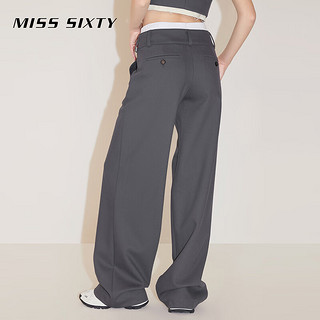 MISS SIXTY x Keith Haring 跨界合作系列2024春季直筒西装裤 深灰 M