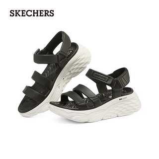 斯凯奇（Skechers）斯凯奇厚底轻便凉鞋111126 黑色/白色/BKW 38 