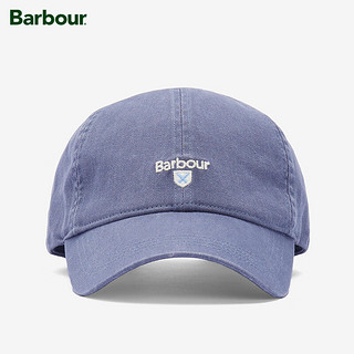 Barbour Cascade男女同款四季可调节鸭舌帽Logo帽子 浅蓝色 均码（54-60cm）