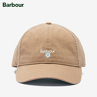 Barbour Cascade男女同款四季可调节鸭舌帽Logo帽子 浅卡其 均码(54-60cm)