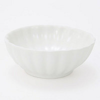 NITORI宜得利家居 日式简约风小碗面碗陶瓷小汤碗8cm波浪小碗 8cm波浪小碗