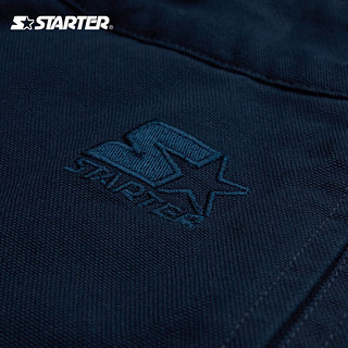 STARTER梭织长裤情侣男女同款秋季新款美式复古宽松运动裤 藏青色 S