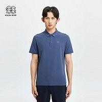 KOLON SPORT 可隆SECO速干防晒短袖抗菌POLO衫 蓝色BU 175/L