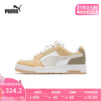 彪马（PUMA） 男女同款复古休闲鞋 SLIPSTREAM LO 390124 白-燕麦色-02 41