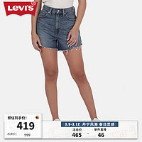 Levi's 李维斯 24春季女士牛仔短裤显瘦显高时尚复古气质百搭 蓝色 27