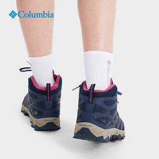 Columbia哥伦比亚户外女子立体轻盈防水缓震抓地登山徒步鞋DL0074 464蓝色 37.5(23.5cm)