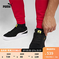 彪马（PUMA） 男女同款FERRARI法拉利赛车系列赛车休闲鞋 308220 黑色-白-01 42