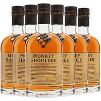 88VIP：格兰菲迪 Monkey shoulder三只猴子调配麦芽苏格兰威士忌700ml×6瓶