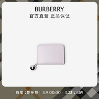 博柏利（BURBERRY）【】女士 马术骑士徽标皮革拉链钱夹80792091