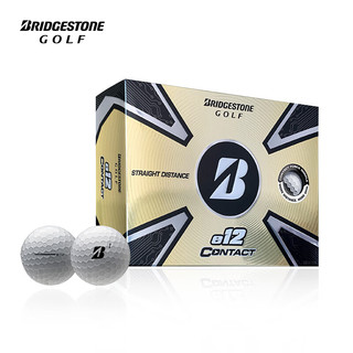 普利司通（Bridgestone）高尔夫球e12 CONTACT系列高尔夫三层球日本制造【直线距离款】 三层球 哑光红色 整箱12盒