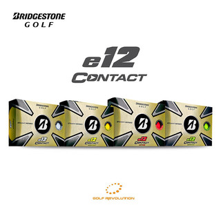普利司通（Bridgestone）高尔夫球e12 CONTACT系列高尔夫三层球日本制造【直线距离款】 三层球 哑光红色 整箱12盒