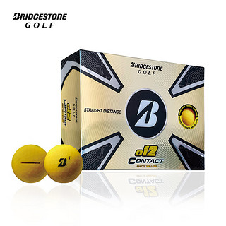 普利司通（Bridgestone）高尔夫球e12 CONTACT系列高尔夫三层球日本制造【直线距离款】 三层球 哑光绿色 1盒12粒