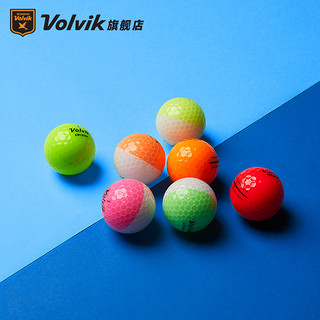 VOLVIK沃维克高尔夫彩球三层球CRYSTAL COMBI12粒双色3层球golf礼盒 三层球