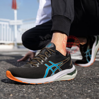 亚瑟士(ASICS)男鞋 24春季新运动鞋GT-2000缓震鞋子舒适耐磨防滑马拉松跑鞋 1011B441-006/蓝黑 44.5