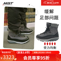 MBTMBT弧形底进口男中帮徒步休闲鞋 足弓支撑 SYM防水耐磨MIKENO 20U灰色