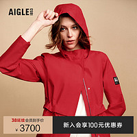 AIGLE【龙年系列】艾高夹克24春夏GTX防风防雨透汽户外夹克女 红色 AS933 42