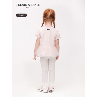 Teenie Weenie Kids小熊童装24春夏女宝宝纯色舒适贴身打底裤 灰色 120cm