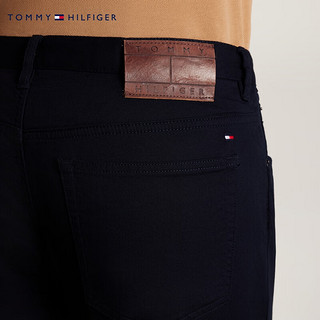 TOMMY HILFIGER24春季男装经典五口袋微肌理直筒版休闲裤MW0MW36137 藏青色DW5 32