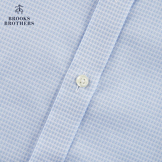 布克兄弟（BrooksBrothers）男士24早春新品宽距领Supima棉免烫衬衫