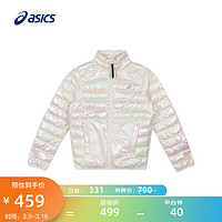 ASICS 亚瑟士 女子羽绒服棉服时尚百搭保暖量羽绒夹克外套 珠光白色 S