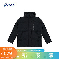 ASICS 亚瑟士 女子保暖羽绒服舒适棉服百搭厚款羽绒夹克 2032C321-021 黑色 S