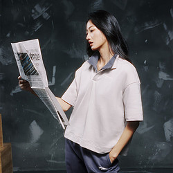 new balance POLO衫女款24年运动休闲翻领短款短袖T恤WT33535 MNK XL