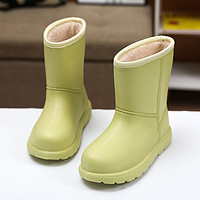 塔诺森 防水雪地靴女冬季2024新款外穿防滑加绒加厚保暖童儿棉靴雨靴雨鞋