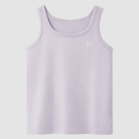 蕉内棉棉304S女士背心100%纯棉春夏无袖睡衣宽肩窄肩全棉打底衫家居服 【窄肩】云雾紫 XXL