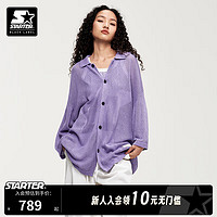 STARTER | 2024年短袖毛织美式潮流T恤宽松运动服 紫色 XS 160/80A