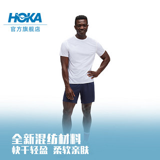 HOKA ONE ONE男款春夏专业跑步短袖T AIROLITE RUN SHORT SLEEVE 白色 XL