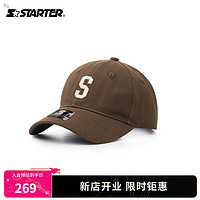 STARTER | 23年美式潮流字母棒球帽子同款户外时尚遮阳帽 深棕色 均码