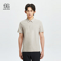 KOLON SPORT可隆SECO速干防晒短袖抗菌POLO衫 燕麦灰OT 175/L