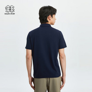 KOLON SPORT可隆SECO速干防晒短袖抗菌POLO衫 藏蓝NV 180/XL