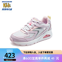 Skechers斯凯奇糖果鞋儿童春秋气垫休闲鞋UNO系列女童缓震运动鞋310555L 薰衣草色/粉红色/LVPK 31码