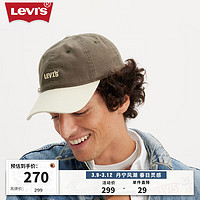 Levi's【商场同款】李维斯24春季新款休闲棒球帽撞色时尚潮流D7946 褐色/白色拼色 D7946-0002 OS