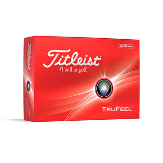 Titleist泰特利斯TruFeel 高尔夫球 非常柔软击球手感 二层球 New TruFeel红色