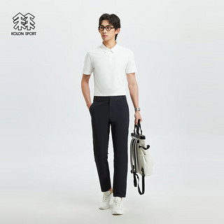 KOLON SPORT可隆户外休闲男商务弹力防泼水软壳长裤子 黑色BK 180/XL