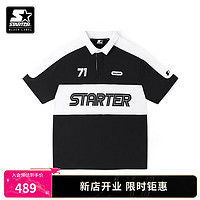 STARTER POLO衫男女同款2024年夏季球衣风格宽松百搭游戏风 藏蓝色 M 170/88A