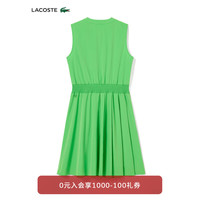 法国拉科斯特 LACOSTE女装24春季松紧收腰连衣裙EF3867 IXU/活力绿 38 / 165cm