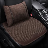 车优友 汽车坐垫 四季通用布艺座垫 舒适荞麦壳透气坐垫 【魅力咖】前座1片+腰靠1个 哈弗H6博越宝骏510长安CS35逍客