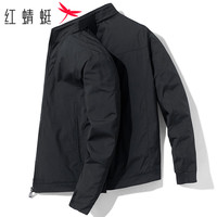 红蜻蜓(RED DRAGONFLY)夹克男中青年商务休闲时尚潮流百搭简约宽松立领纯色上衣外套夹克衫